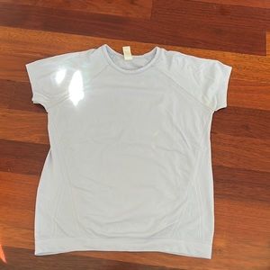 ATHLETA GIRL SEA FOG BLUE POWER UP TEE